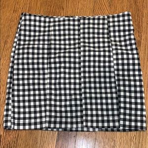 Free People Checkered Skirt